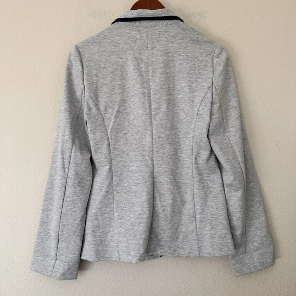 Ellen Tracy Company French Long Sleeve Jacket Gray Size Small Blue - Picture 7 of 7